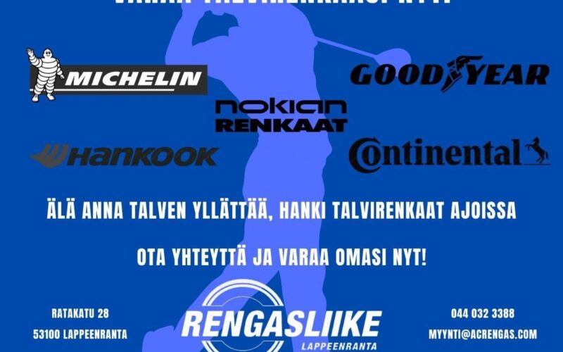 Rengasmarket-ketjun toiminta päättyy – jatkamme itsenäisenä rengasliikkeenä